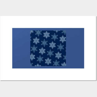 Cute Snowflake pattern (christmas snowflake pattern, winter simple snowflake pattern, winter snowflake pattern, simple snowflake pattern) Posters and Art